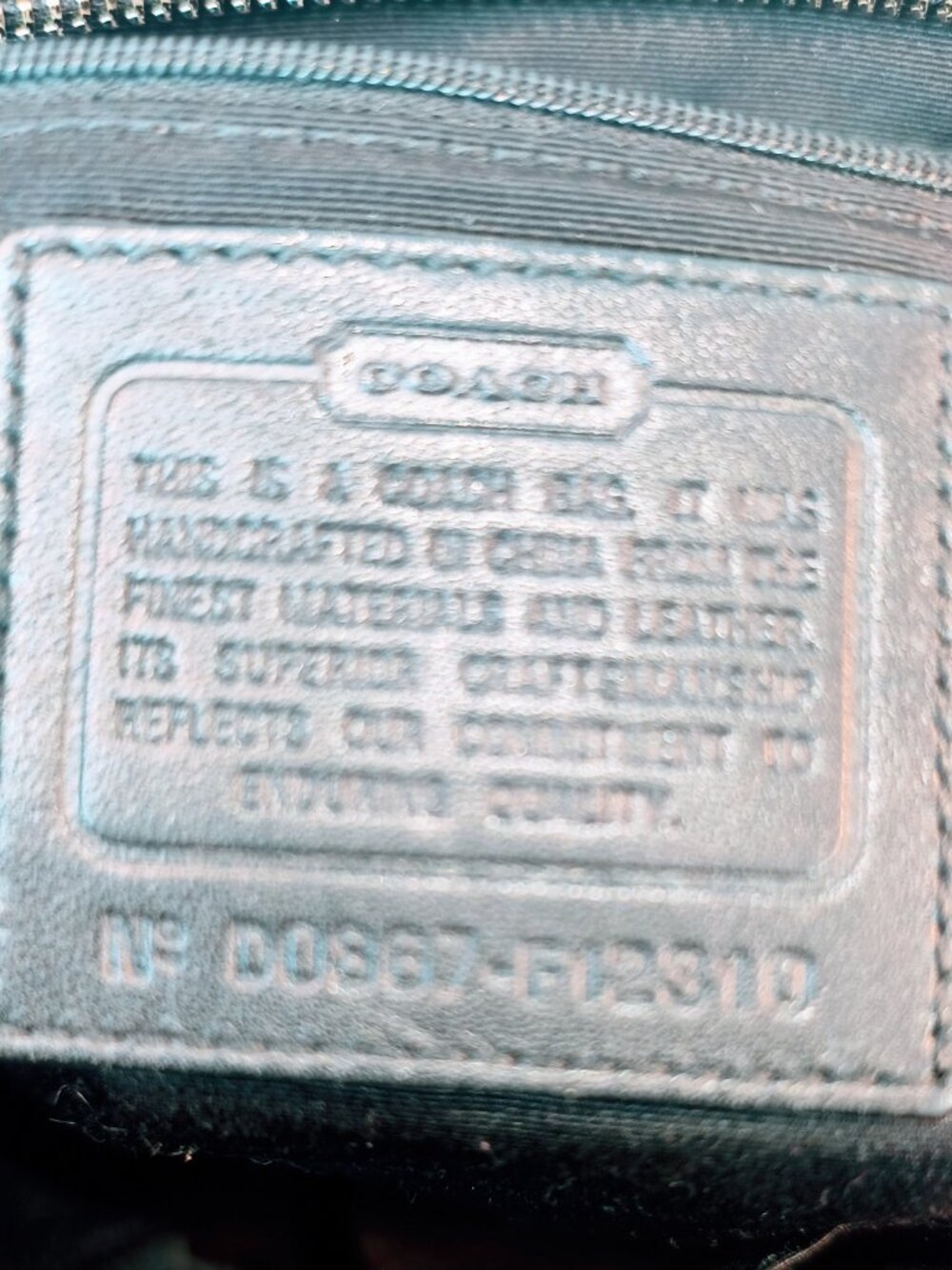 COACH Soho Signature Small Black Gray Canvas Satchel, Style F12310 - Picture 8 of 15